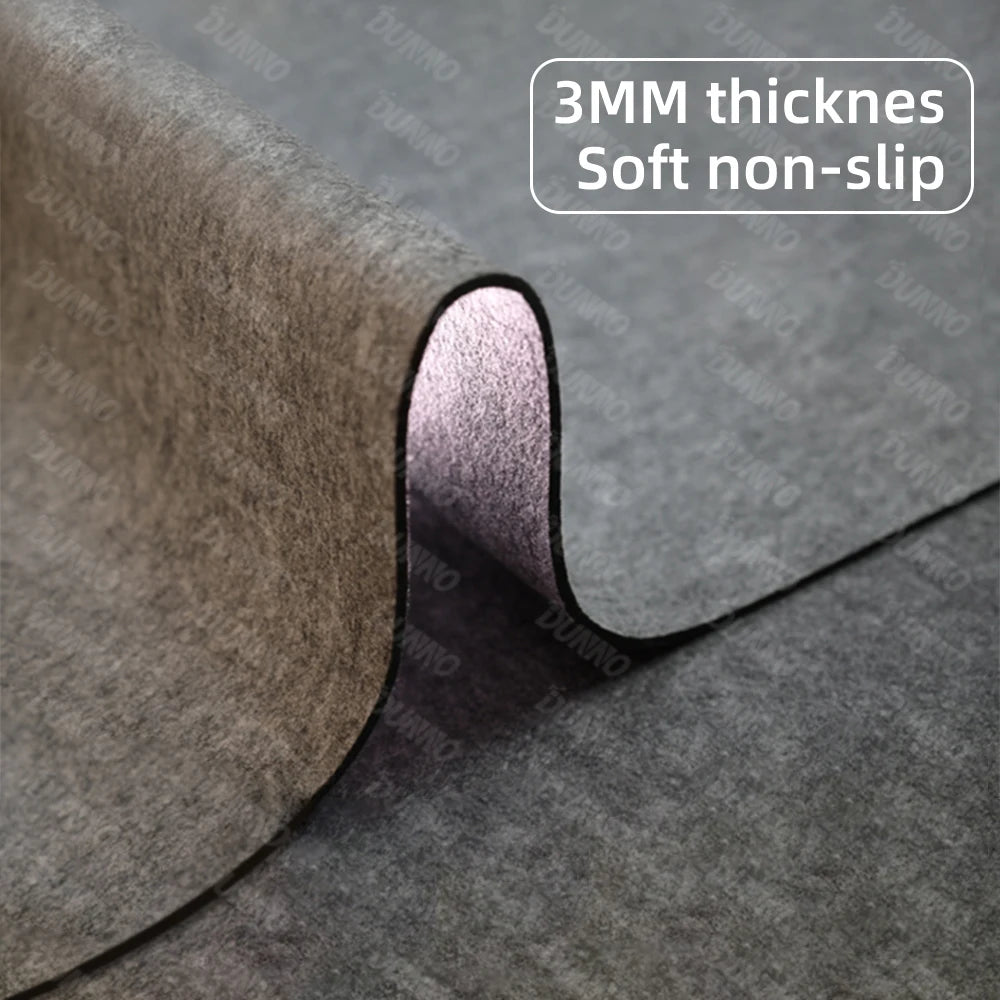 Mouse Pad Premium em Feltro de Lã XXL – Desk Mat Minimalista com Base Antiderrapante