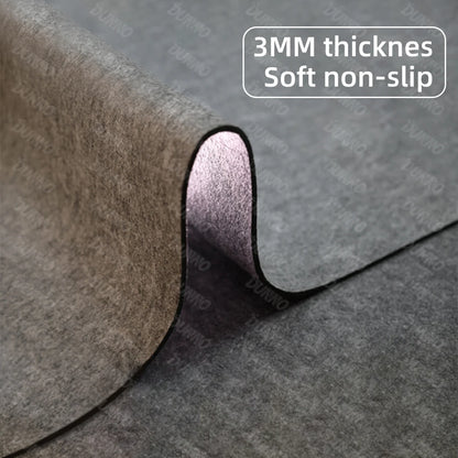Mouse Pad Premium em Feltro de Lã XXL – Desk Mat Minimalista com Base Antiderrapante