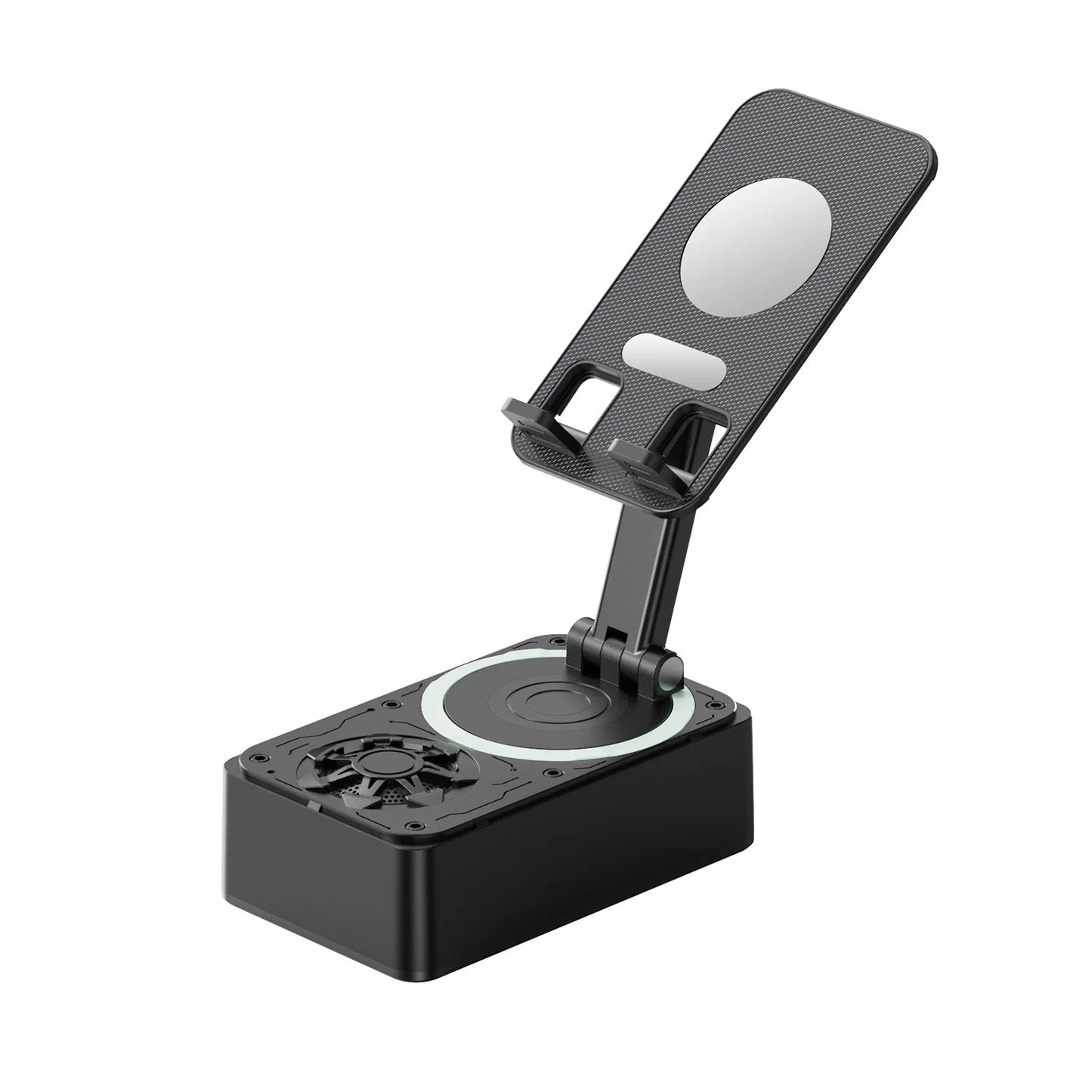 Suporte de Celular Articulado 3 em 1 com Caixa de Som Bluetooth e Power Bank