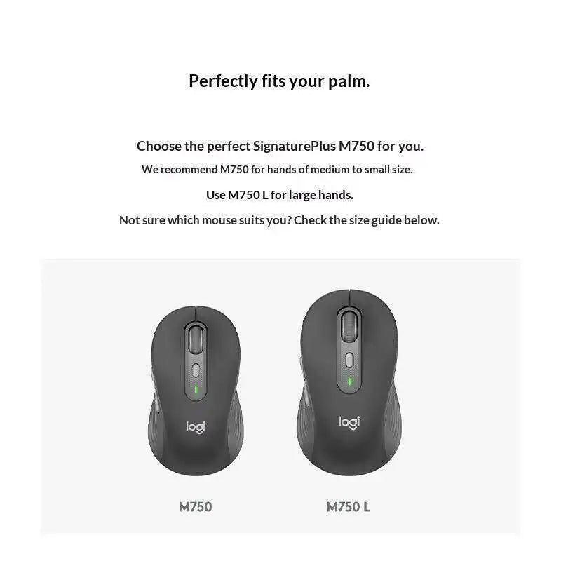 Logitech M750 — Mouse Ergonômico Sem Fio