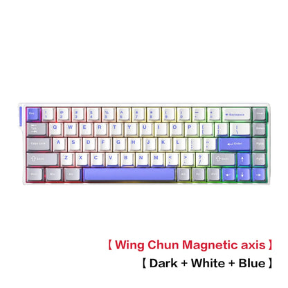 Teclado Mecânico Gamer AULA WIN 68 HE – Eixo Magnético (Magnetic Axis), Rapid Trigger (RT), Taxa de Sondagem de 8K e Hot-Swappable para Alta Performance