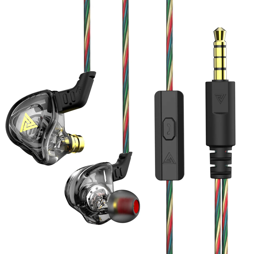 Fone de Ouvido QKZ AK6 com Microfone, Driver Dinâmico e Plugue P2 3,5 mm