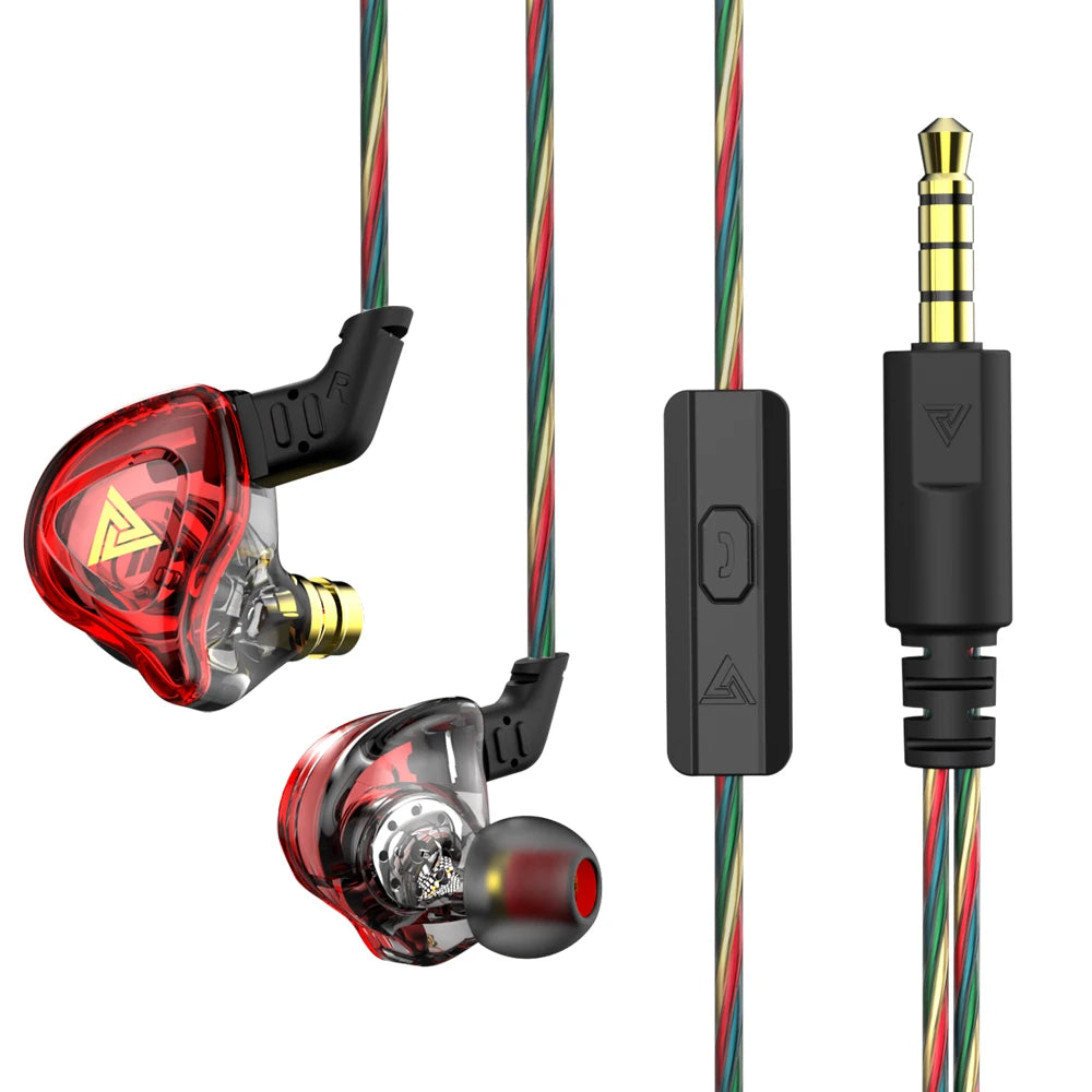 Fone de Ouvido QKZ AK6 com Microfone, Driver Dinâmico e Plugue P2 3,5 mm