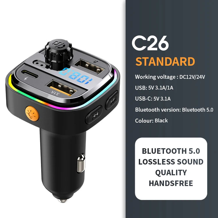 DYBO C22 — Transmissor FM Bluetooth 5.0 para Carro