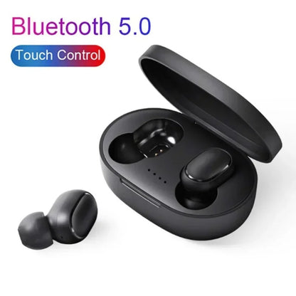 Fone de Ouvido Sem Fio A6S TWS DAMORE – Earbuds Esportivos Bluetooth 5.3, Ajuste Ergonômico com Microfone e Resistência à Água para Treinos e Uso Diário