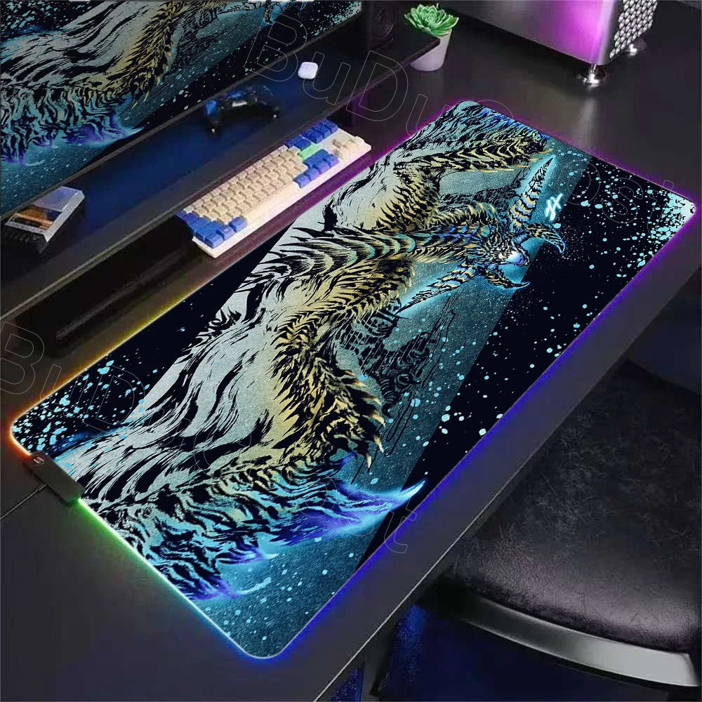 Desk Mat RGB Gamer — Mouse Pad XXL com Iluminação LED