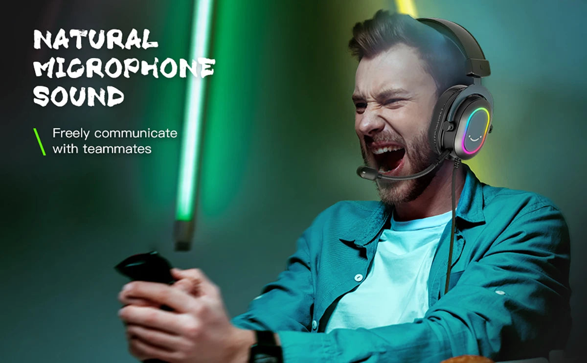FIFINE H6 — Headset Gamer USB com RGB