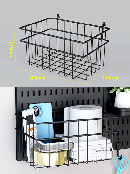 Painel Pegboard Gamer Organizador de Parede – Kit Completo com Suportes, Prateleiras e Ganchos para Setup