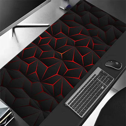 Desk Mat Gamer Gradiente Neon XXL – Mouse Pad Speed com Borda Costurada