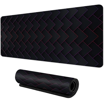 Desk Mat Gamer Gradiente Neon XXL – Mouse Pad Speed com Borda Costurada