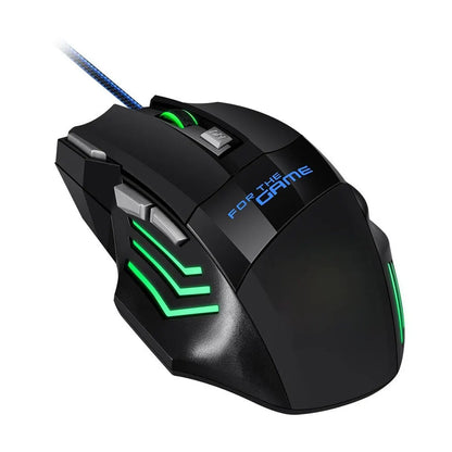 Mouse Gamer RGB 5500 DPI — 7 Botões