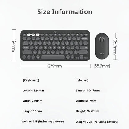 Logitech Pebble 2 Combo — Teclado e Mouse Sem Fio