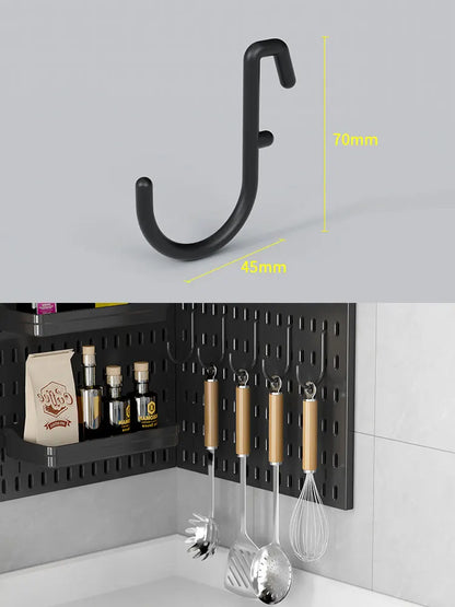 Painel Pegboard Gamer Organizador de Parede – Kit Completo com Suportes, Prateleiras e Ganchos para Setup