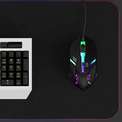 Mouse Gamer Ergonômico USB com RGB — 1600 DPI
