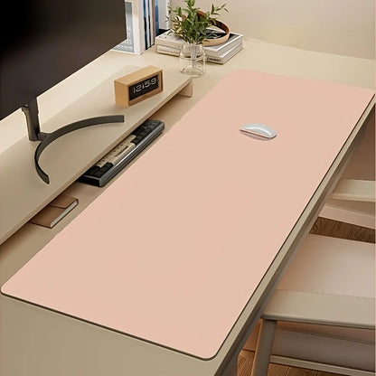 1 unidade de tapete de rato grande em couro sintético, antiderrapante e impermeável, ideal para escritório e mesa. Fácil de limpar.