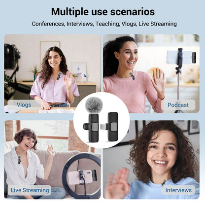 HITOZON — Microfone de Lapela Sem Fio USB-C