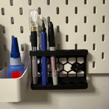 Painel Pegboard Organizador de Parede – Suporte Suspenso para Ferramentas, Papelaria e Marcadores