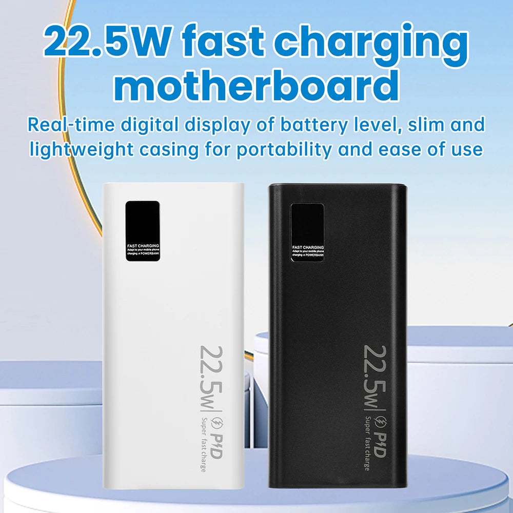 Kit Power Bank DIY diymore 20000mAh 22.5W com Display Digital para 2x Células 1260110