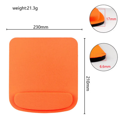 Mousepad para jogos de computador, ecológico, ergonômico, com apoio para o pulso, cor sólida, confortável, ideal para uso no escritório.