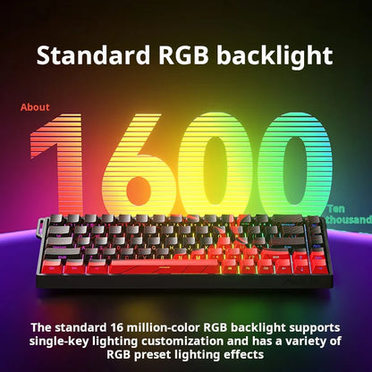 Teclado Mecânico Gamer AULA WIN 68 HE – Eixo Magnético (Magnetic Axis), Rapid Trigger (RT), Taxa de Sondagem de 8K e Hot-Swappable para Alta Performance