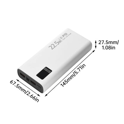Kit Power Bank DIY diymore 20000mAh 22.5W com Display Digital para 2x Células 1260110
