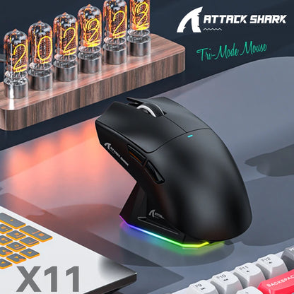 Attack Shark X11 — Mouse Gamer Tri-Mode