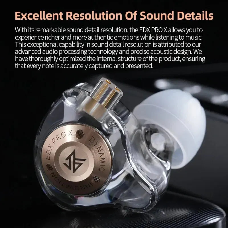 KZ EDX Pro X — Fone In-Ear com Microfone