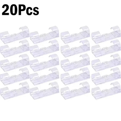 Clipes Organizadores de Cabos Adesivos – Organizador e Fixador de Fios para Casa, Escritório e Carro