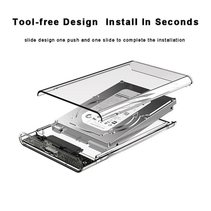 Congdi — Case Externo USB 3.0 para HDD e SSD SATA 2,5”