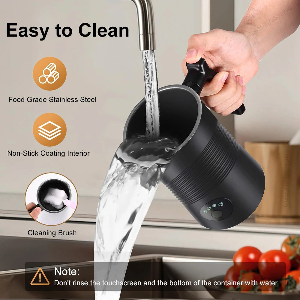 Espumador e Aquecedor de Leite Automático raugee 4 em 1 6500 RPM 220V