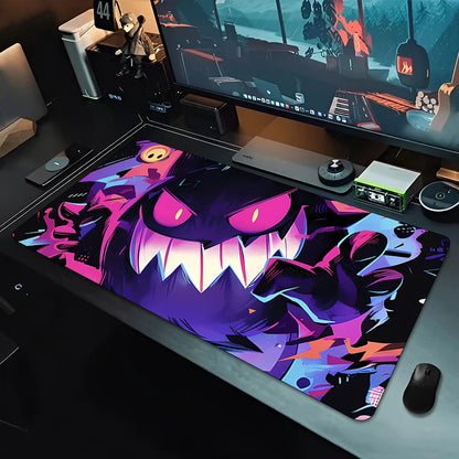 Mousepad grande para jogos, teclado gamer, tapete de rato P-Pokemons para mesa, tapete de mesa Speed, tapete de PC Kawaii Anime G-Gengars