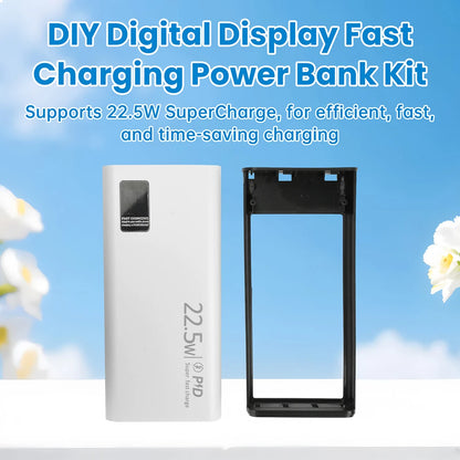 Kit Power Bank DIY diymore 20000mAh 22.5W com Display Digital para 2x Células 1260110