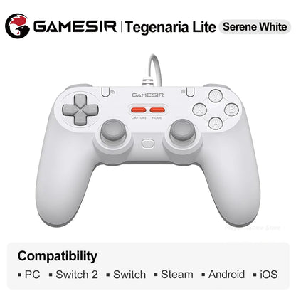 Controle Gamer GameSir Tegenaria Lite com Hall Effect, 1000Hz e 2 Botões Traseiros