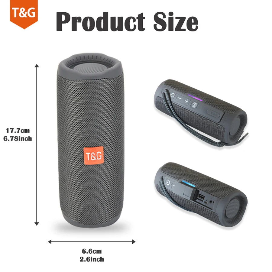 Caixa de Som Bluetooth T&G TG117 10W