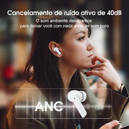 QCY HT05 MeloBuds ANC — Fone TWS Bluetooth 5.2 com ANC