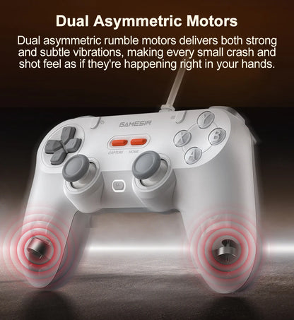 Controle Gamer GameSir Tegenaria Lite com Hall Effect, 1000Hz e 2 Botões Traseiros