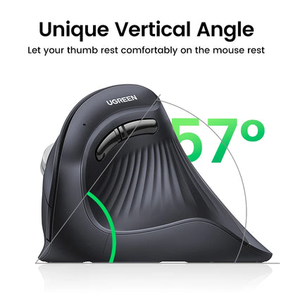 UGREEN — Mouse Vertical Ergonômico Sem Fio 4000 DPI