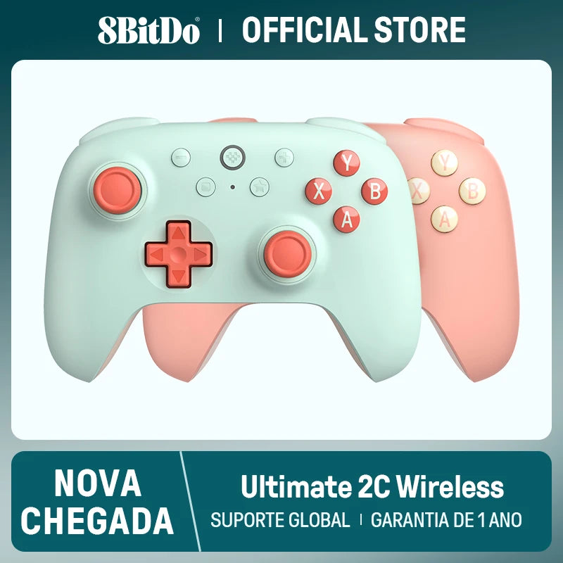 8BitDo Ultimate 2C Wireless — Controle Gamer com Hall Effect