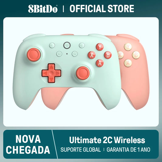 8BitDo Ultimate 2C Wireless — Controle Gamer com Hall Effect