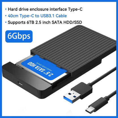 Case SATA 2,5" USB 3.0/3.1 — HDD e SSD Externo