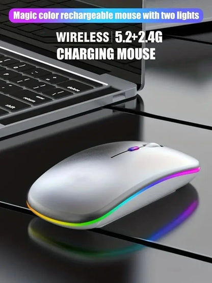 Mouse Sem Fio 2.4G / Bluetooth 5.1 — 1600 DPI