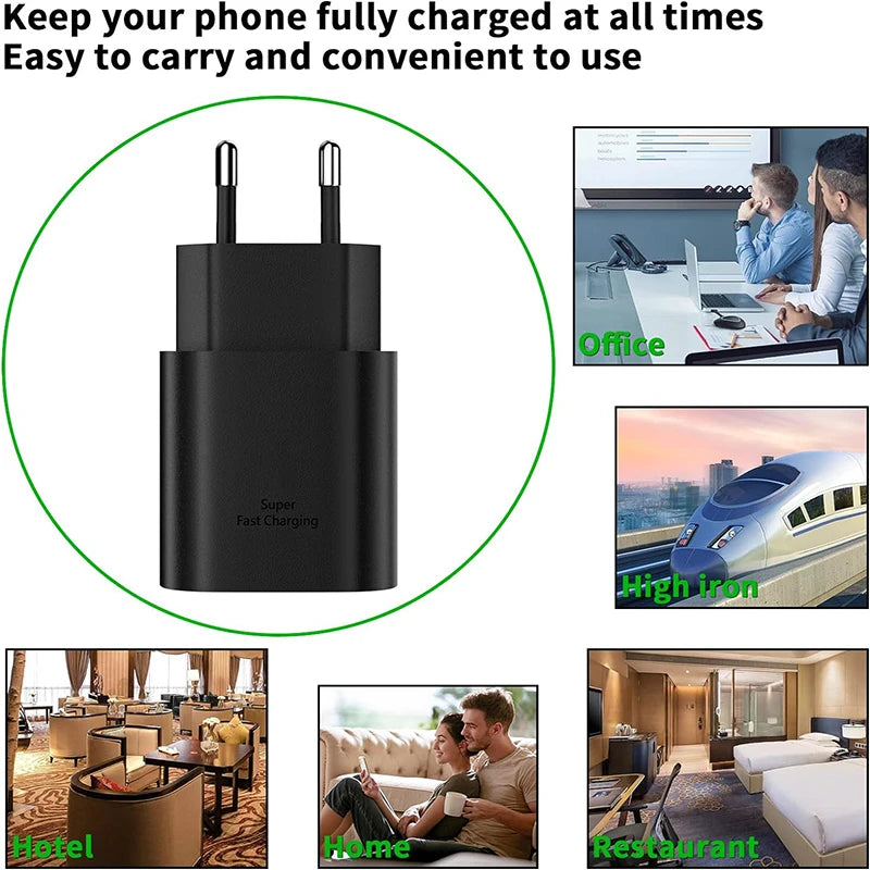 Carregador USB-C 25W com Cabo Tipo C