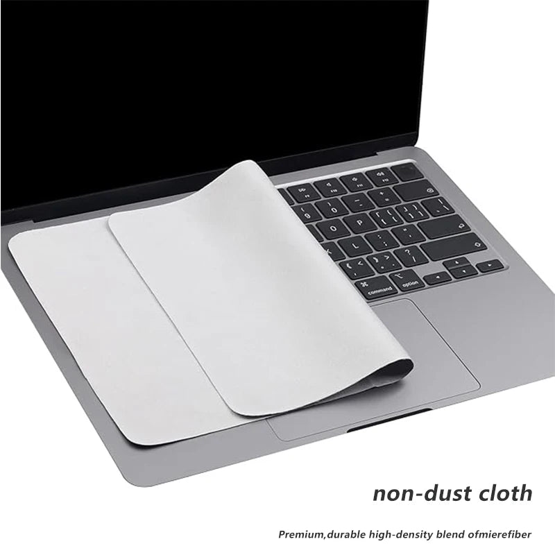 Capa de Teclado e Protetor de Tela em Microfibra para MacBook Pro 13, 15 e 16 Polegadas – Película Dustproof Antirrisco