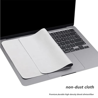 Capa de Teclado e Protetor de Tela em Microfibra para MacBook Pro 13, 15 e 16 Polegadas – Película Dustproof Antirrisco