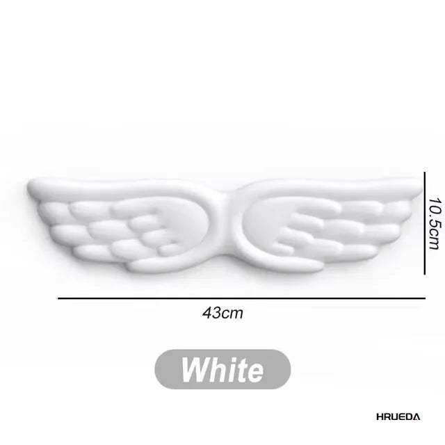 Apoio de pulso para teclado e mouse em formato de asa de anjo, feito de espuma viscoelástica. Suporte ergonômico e antiderrapante para digitação fácil em computadores e laptops.