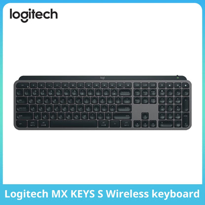 Teclado Sem Fio Logitech MX Keys S Bluetooth com Retroiluminação e Logi Bolt