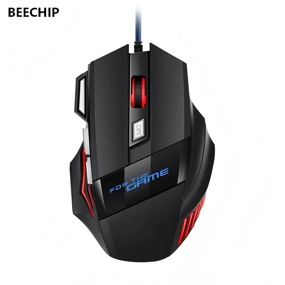 Mouse Gamer RGB 5500 DPI — 7 Botões