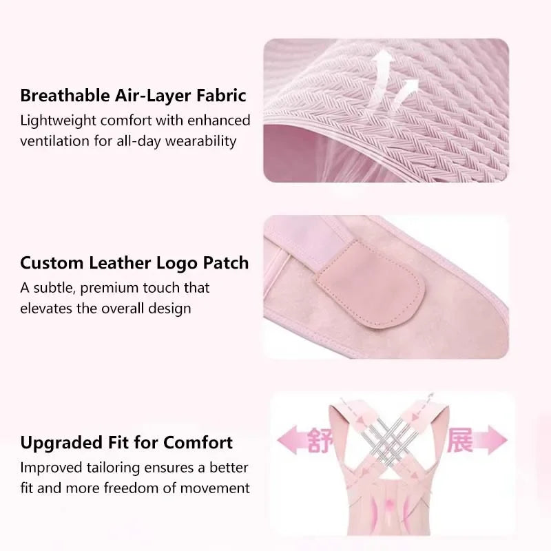 Corretor de Postura Abdominal e Alinhador de Coluna Soft Shell