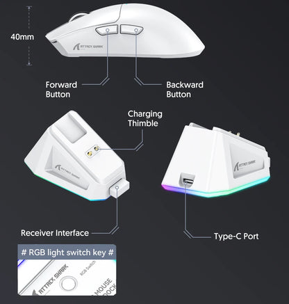Attack Shark X11 — Mouse Gamer Tri-Mode