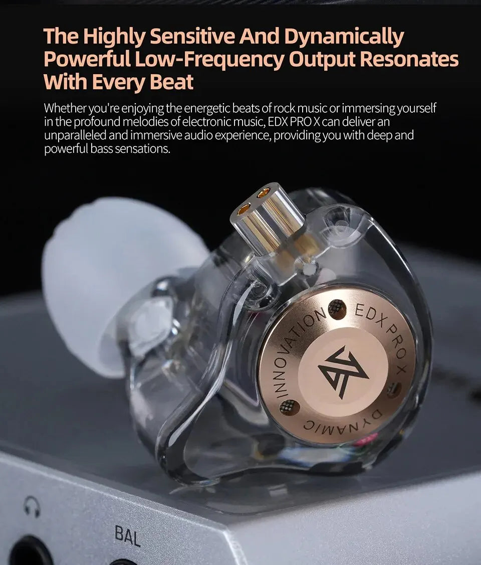 KZ EDX Pro X — Fone In-Ear com Microfone